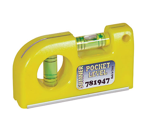 PLASTIC MAGNET POCKET LEVEL